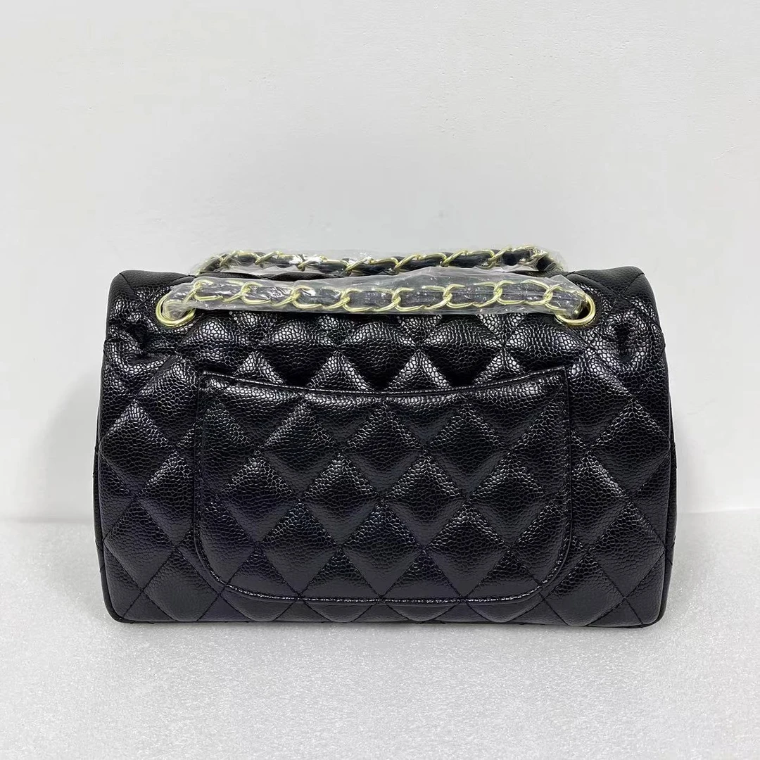 【小裴CF】TR-原创小众设计款--W黑色小香风手提斜挎包