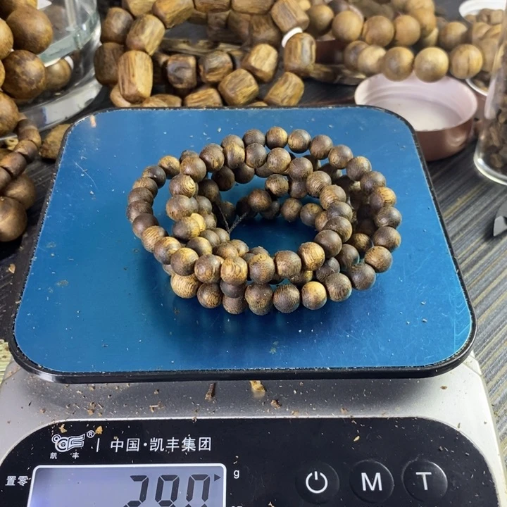 沉香手串海南金沙叶0.8mm克重29