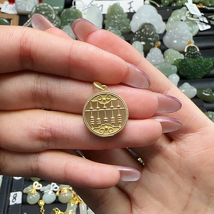 和田玉银S925镶嵌颈饰