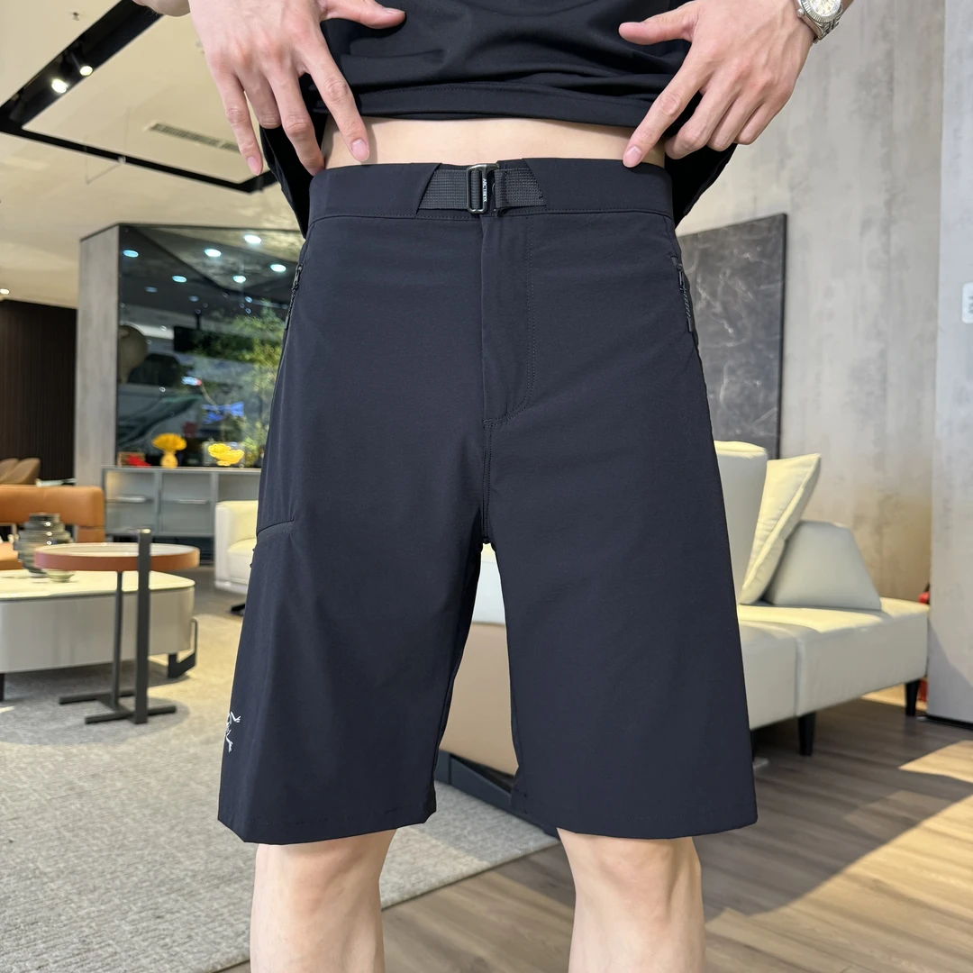 （M-3001）2025新款男士黑色运动速干短裤时尚