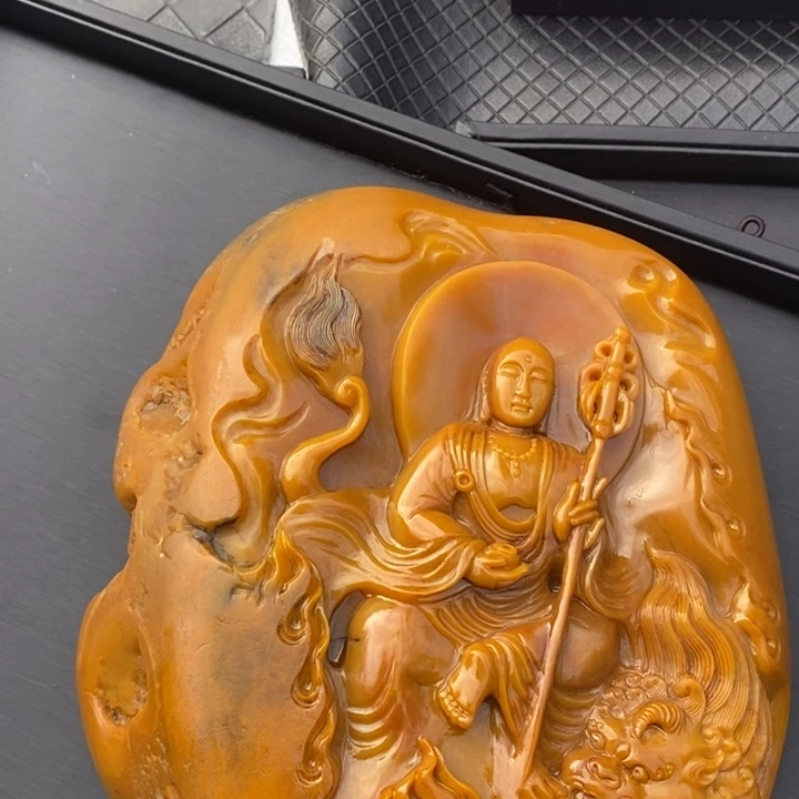 石英质玉（黄龙玉）未镶嵌挂件