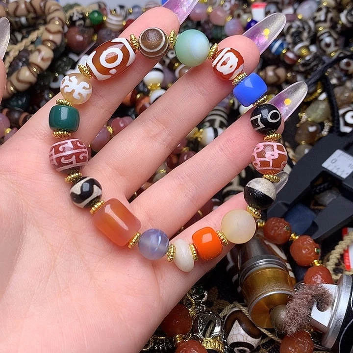 玛瑙/玉髓未镶嵌发一条