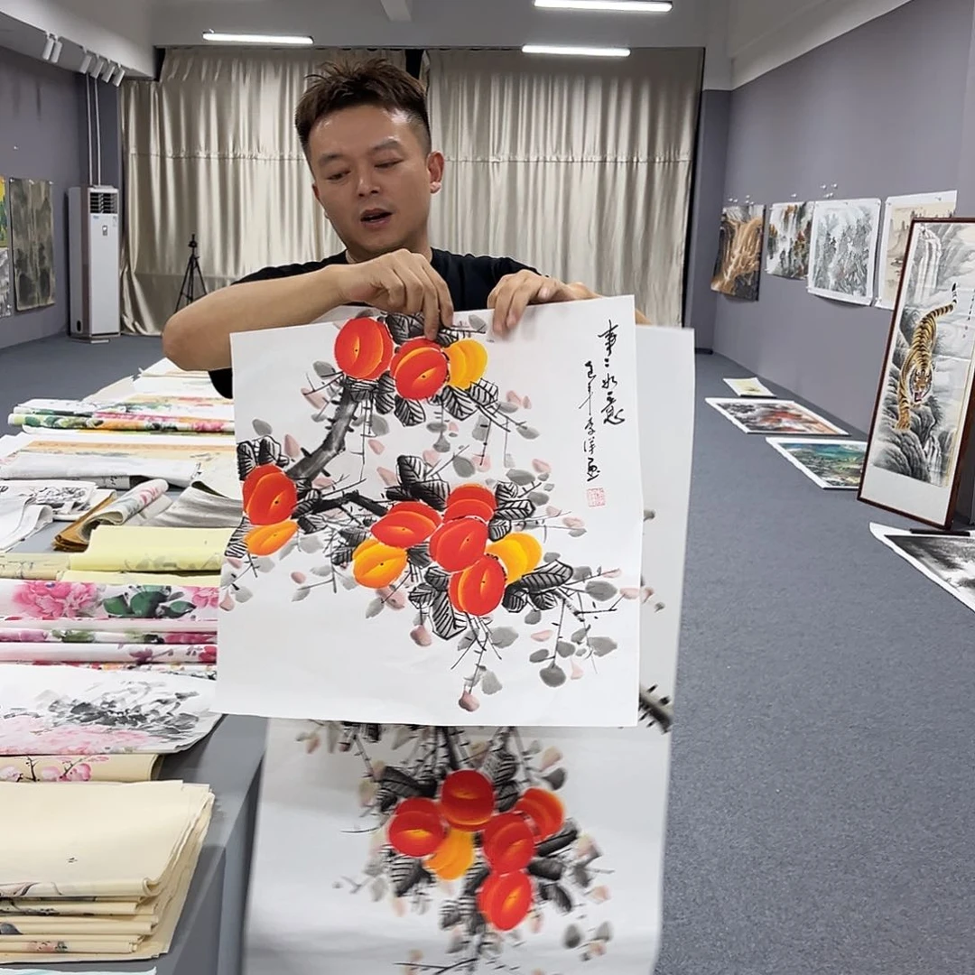 国画国画老师手绘作品