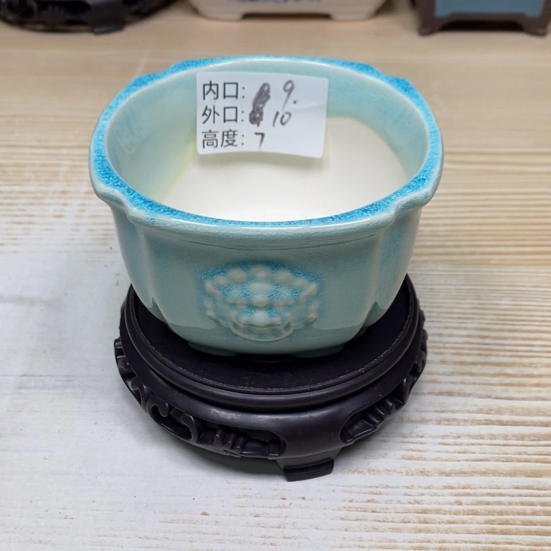 紫砂陶瓷花盆浮力