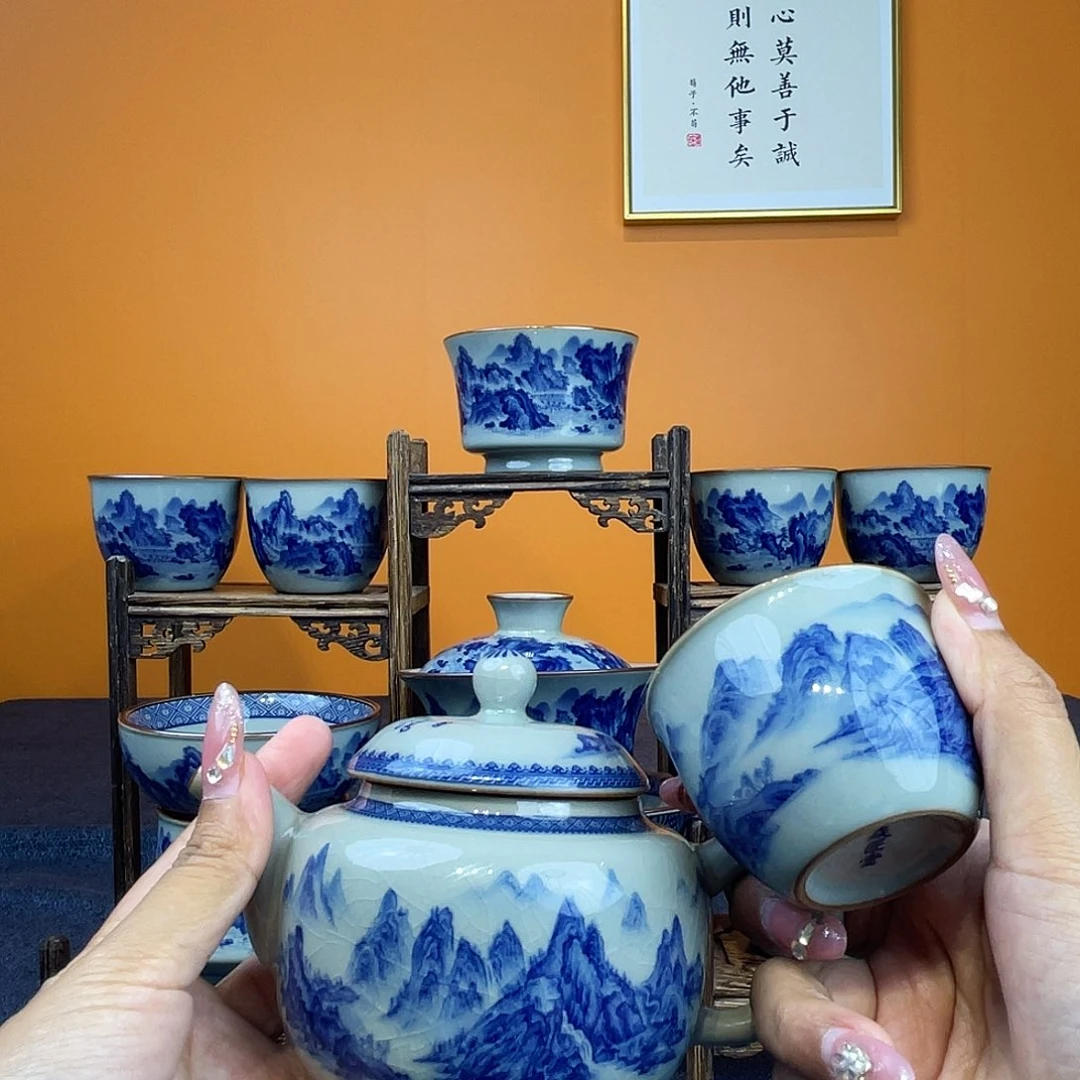 秀***秀千里江山1壶6客杯