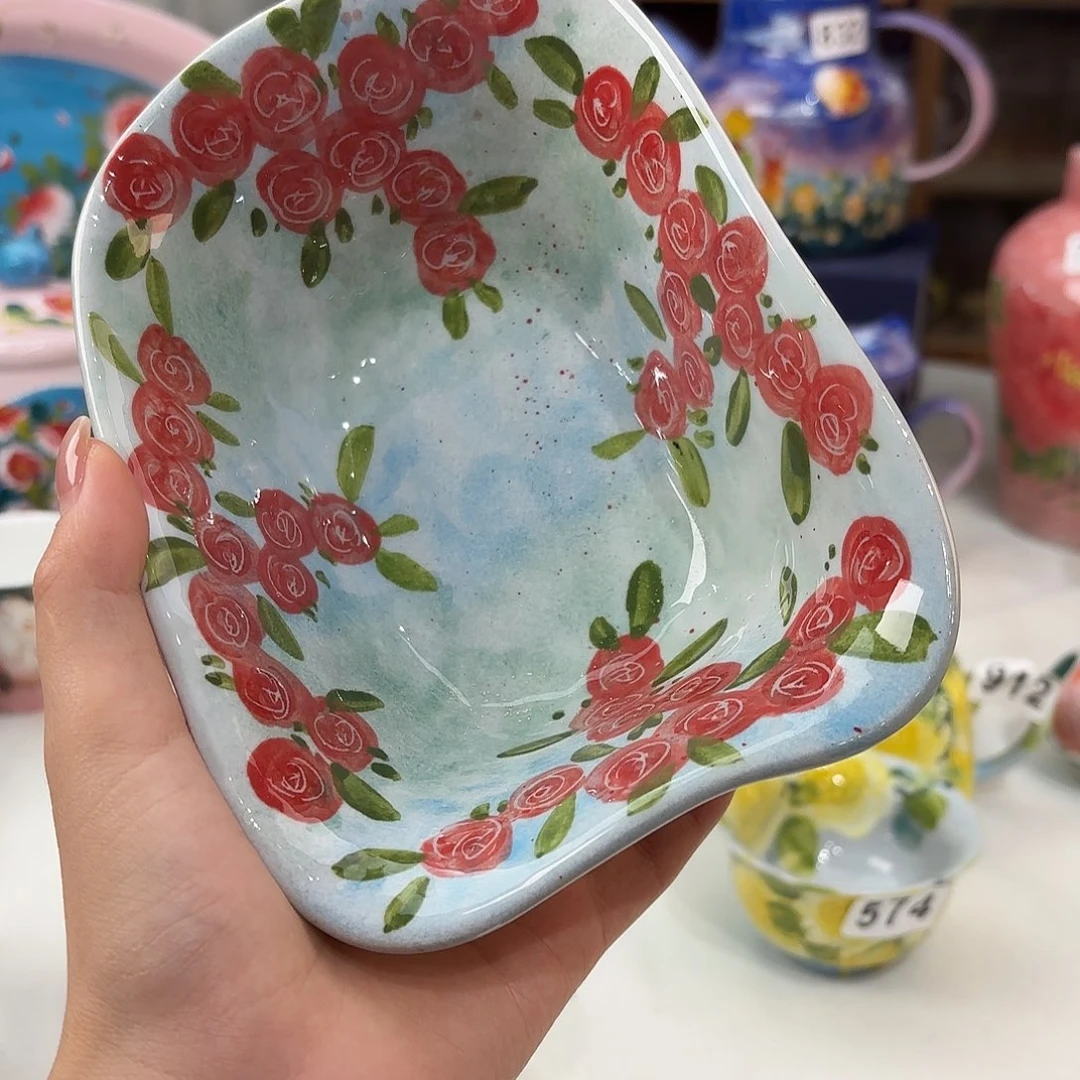 景德镇手绘高温釉下彩陶瓷茶具