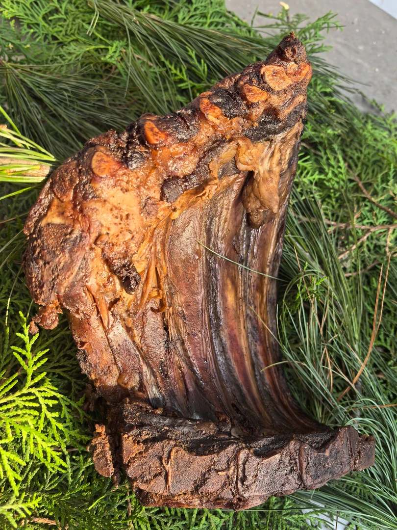 【贵州腊排骨】传统青杠木柴烟熏猪仔排农村土猪腊排骨可零售可批发