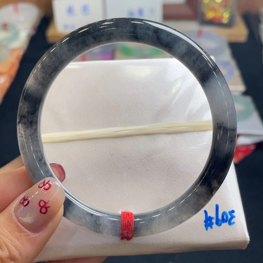 翡翠手镯未镶嵌56.3美人条