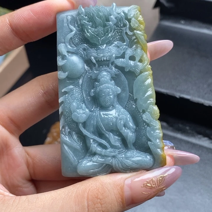 未镶嵌定制翡翠大势至属马