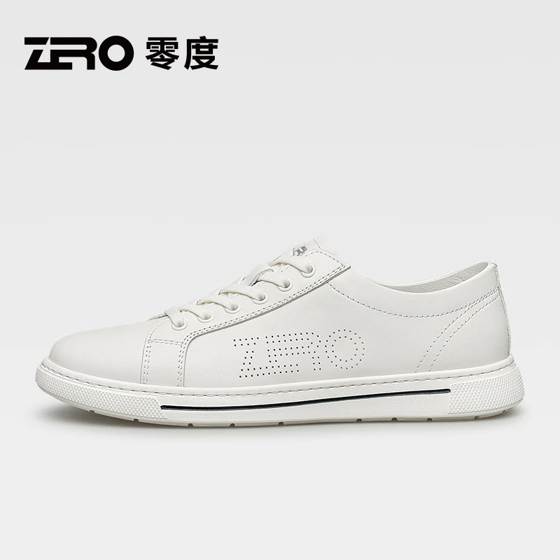 ZRO零度男士时尚休闲百搭透气板鞋夏季低帮真皮经典潮流潮鞋51658