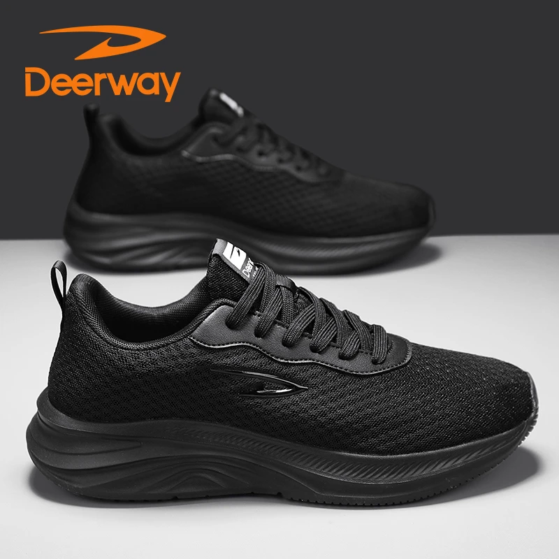 德尔惠跑步鞋男夏季新款网面时尚百搭休闲运动鞋透气软底舒适防滑