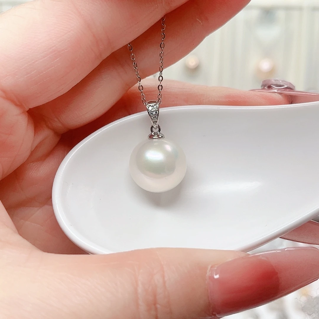 淡水珍珠吊坠(赠链)银S925镶嵌