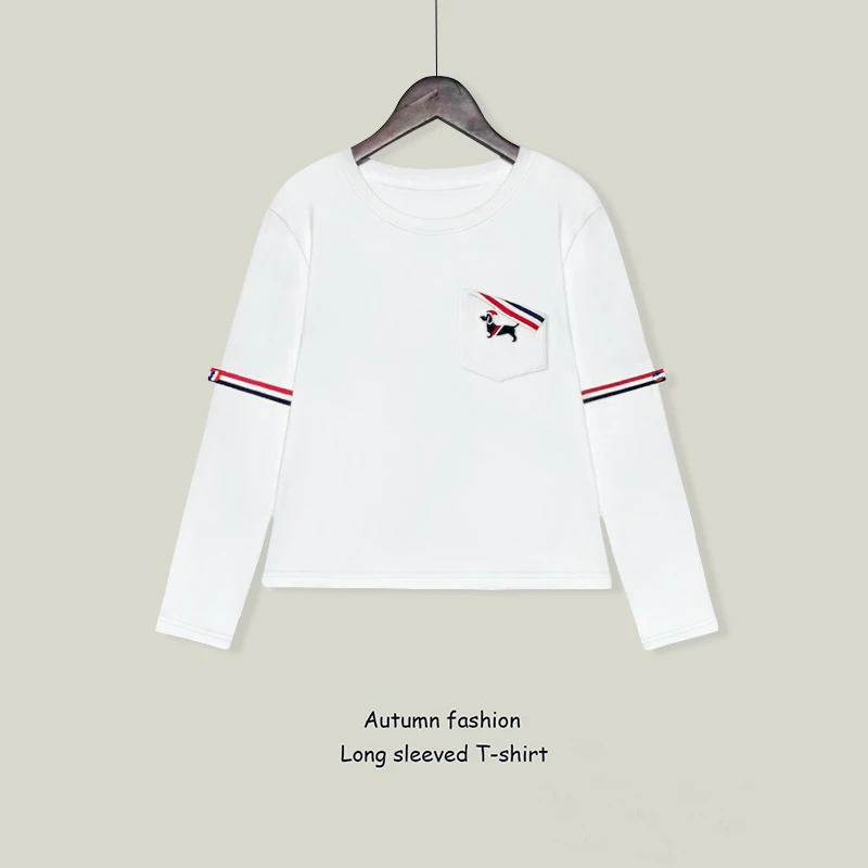 【SMVP Tiberian】2025新款刺绣拼接设计感休闲百搭显瘦上衣女0003