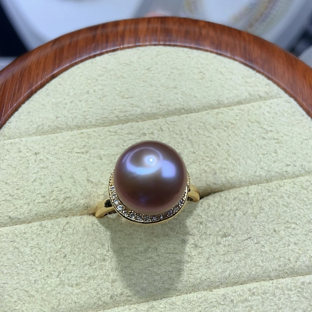 合金戒指淡水珍珠