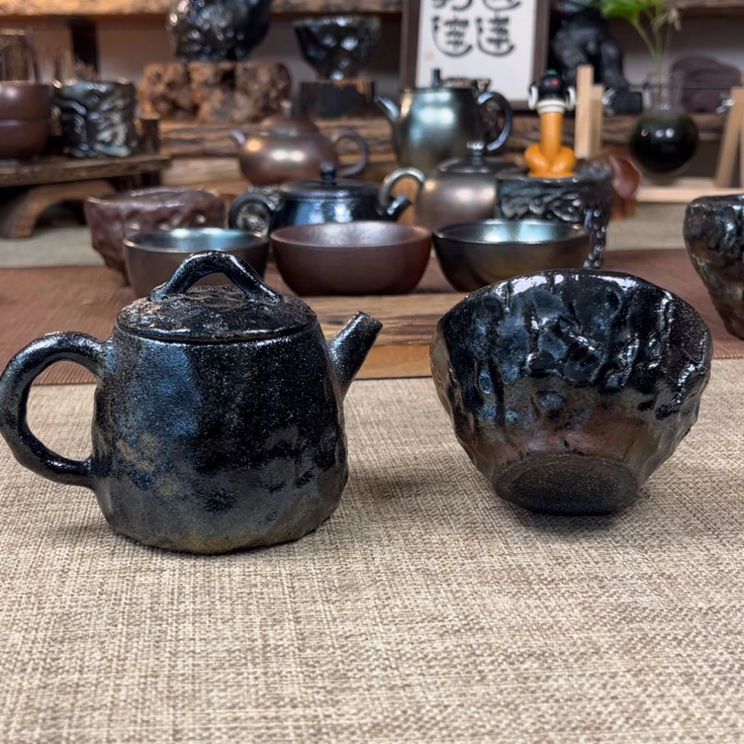 建水紫陶三木柴烧