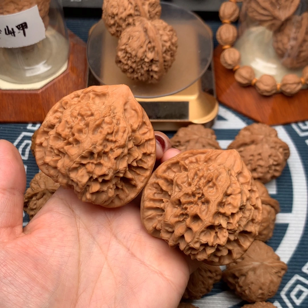 影***随文玩核桃把件官帽56