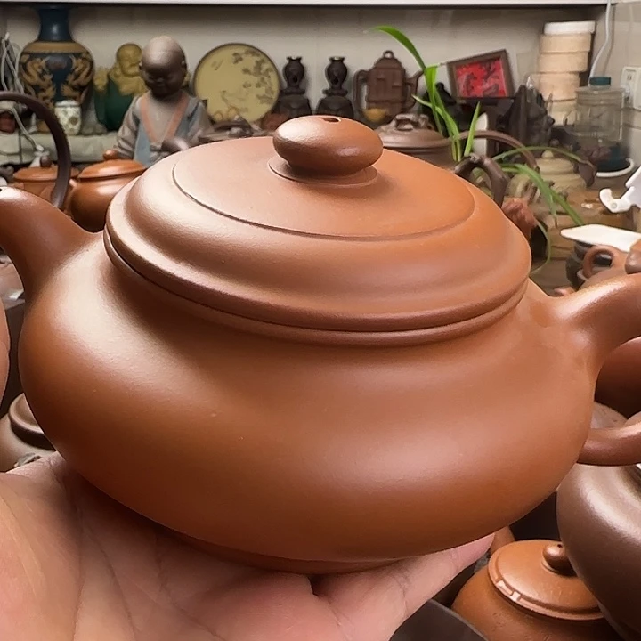 @***歌茶壶红泥原矿紫砂