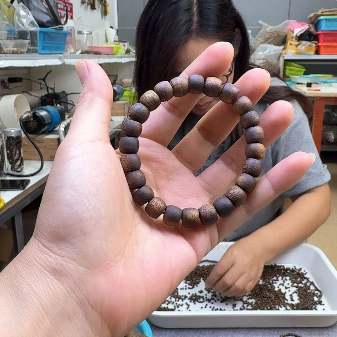 手串沉香好*来09鼓珠单圈一代苗7.3克