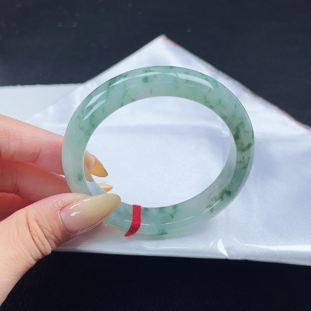 翡翠手镯未镶嵌2508-满天星法式小碎花