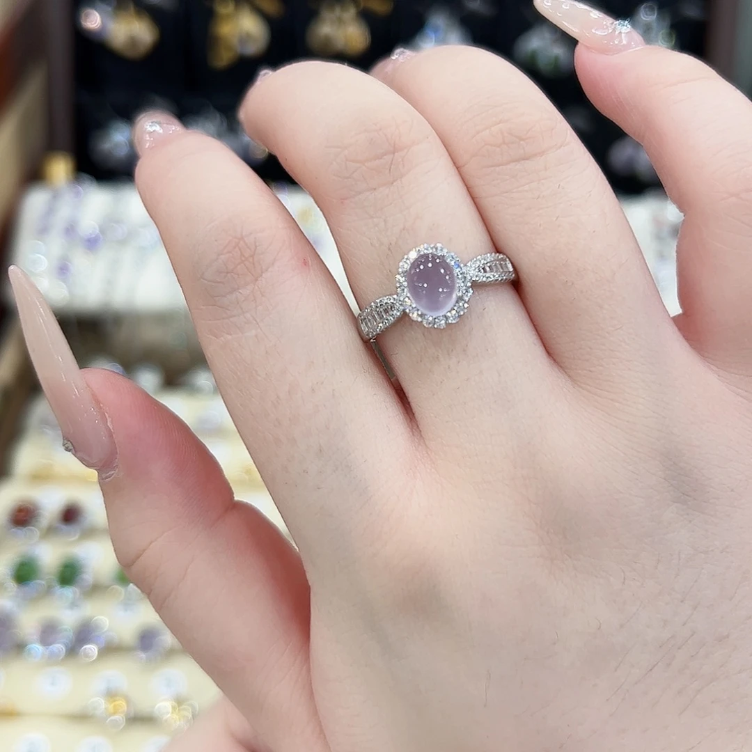 宋***亿戒指萤石银S925镶嵌