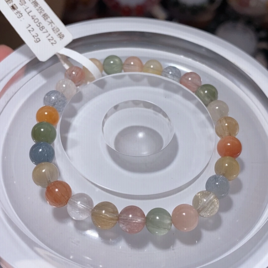 水晶未镶嵌手链F彩兔毛7