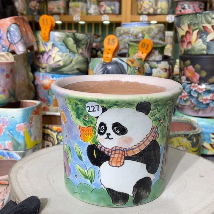 红陶景德镇艺术手绘作品