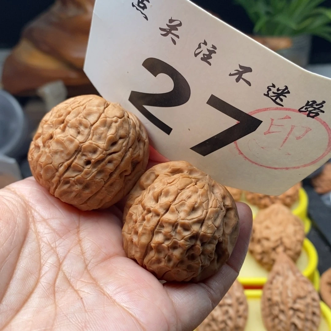 把件文玩核桃39甲骨文