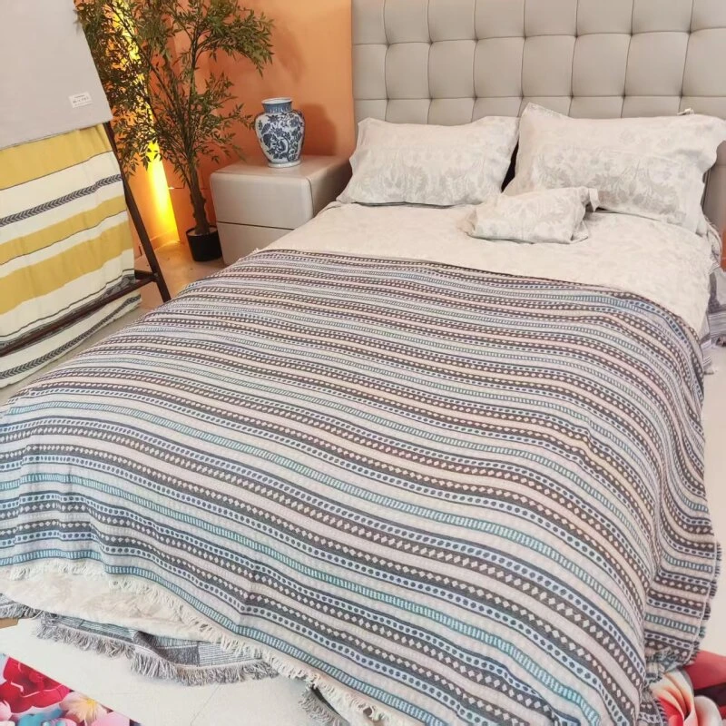 波西米亚150*200高档罗布麻亲肤床盖