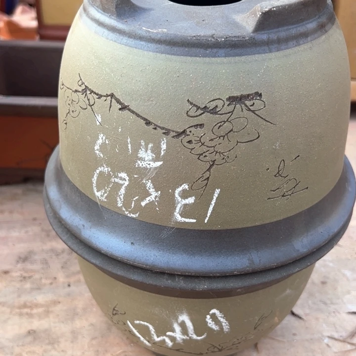 红陶紫砂碗盆口20