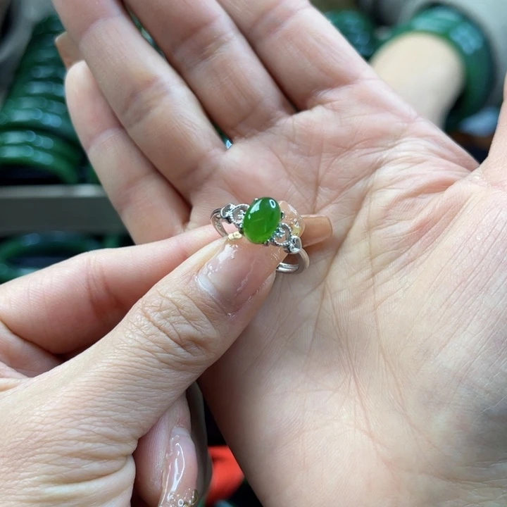 【闪购商品】和田玉（碧玉）戒指合金
