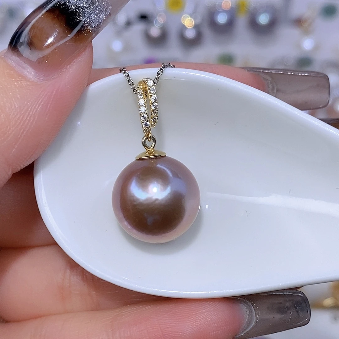 鹏***鹏颈饰银S925镶嵌淡水珍珠F