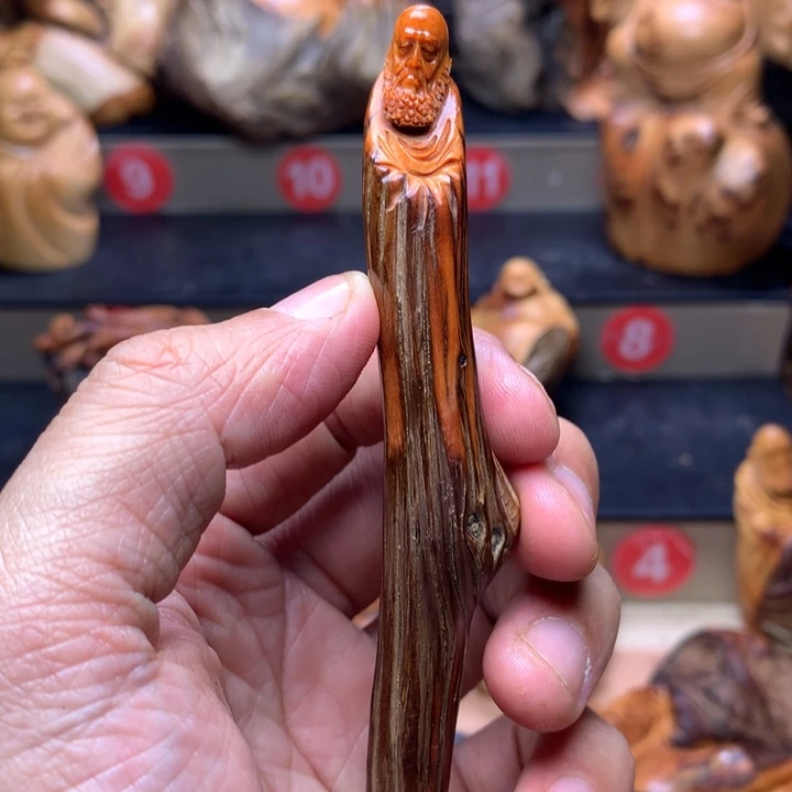 柏木（崖柏）崖柏陈化料手把件