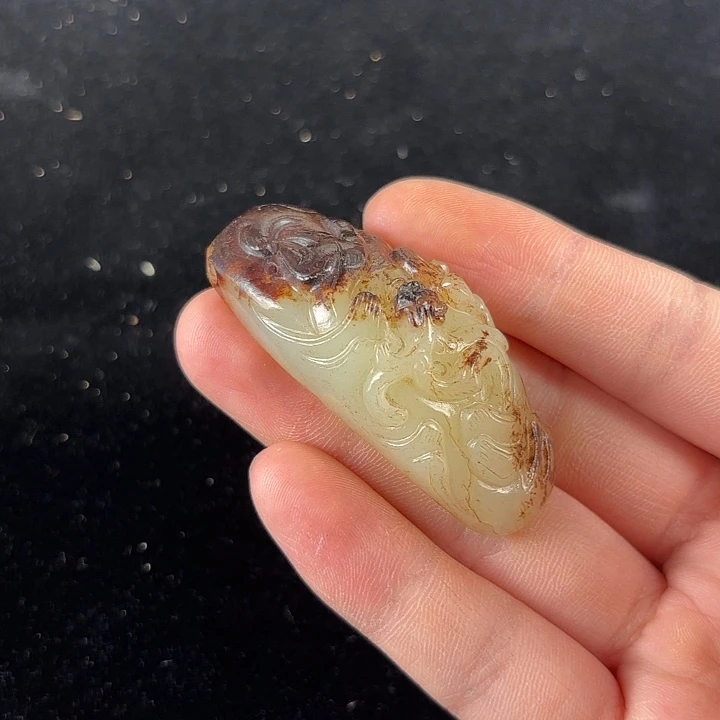 我***，和田玉未镶嵌挂件