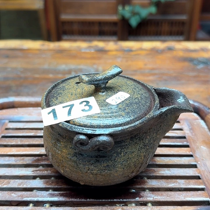 纯手工制作粗陶茶具