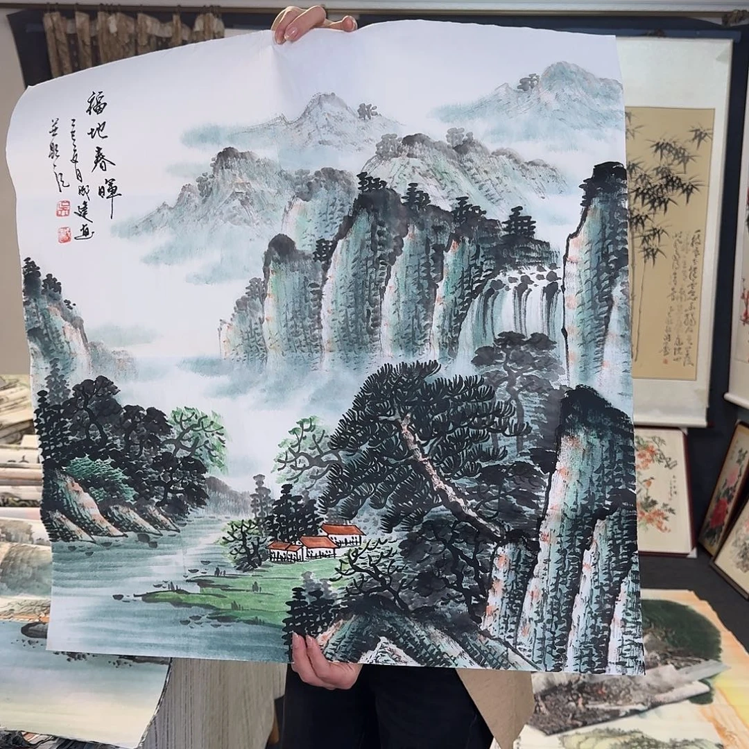 纯手绘国画作品好看