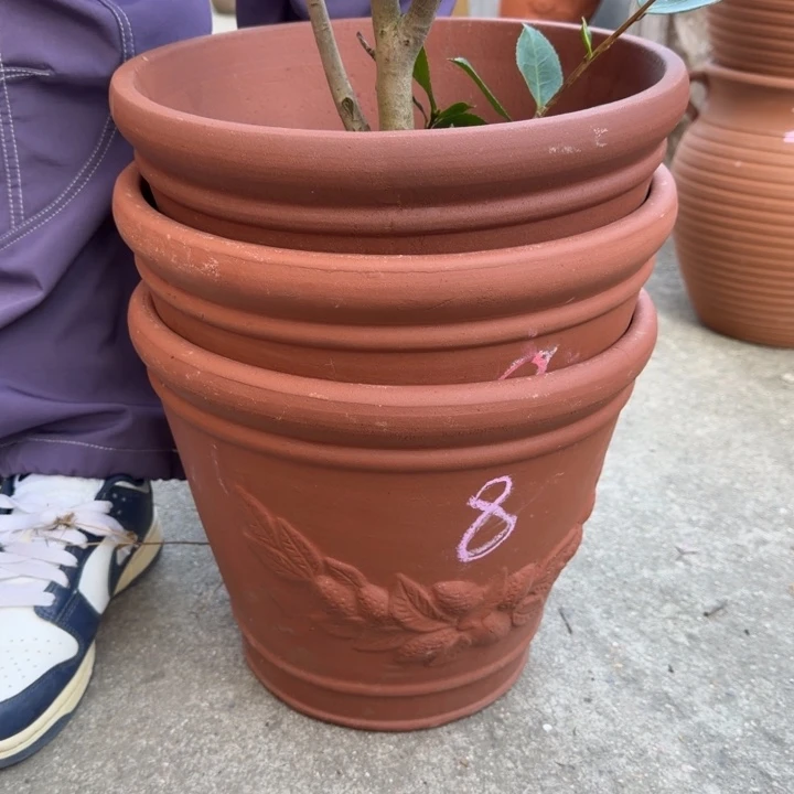 花盆紫砂口30高25宜兴紫砂