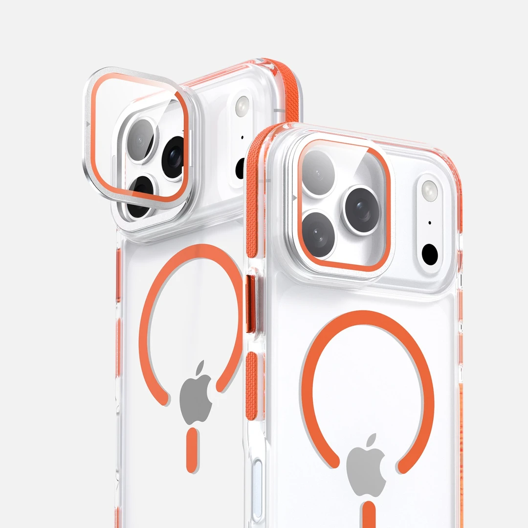 适用苹果17promax手机壳新款iPhone16透明磁吸无线充全包防摔外壳