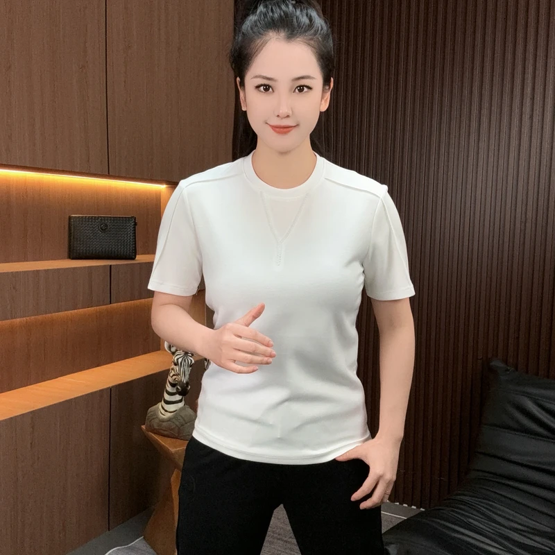 【超时速男装】夏季新品简欧风肩颈横线设计百搭休闲短袖上衣8131