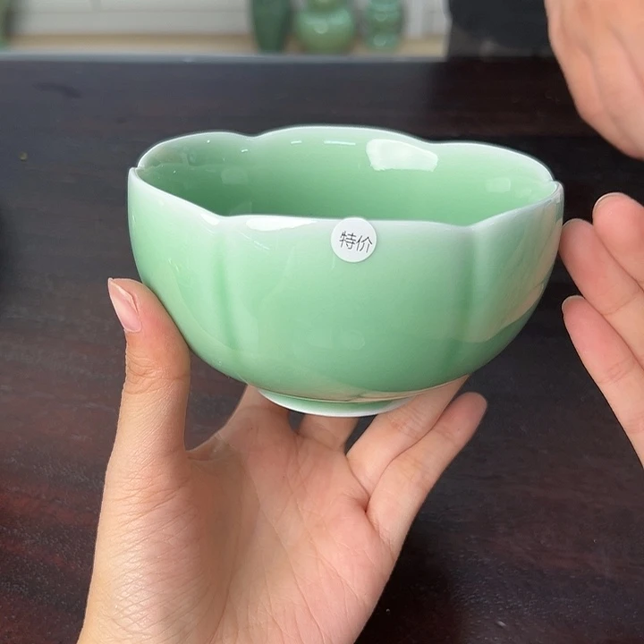 龙泉云间青瓷小米茶器