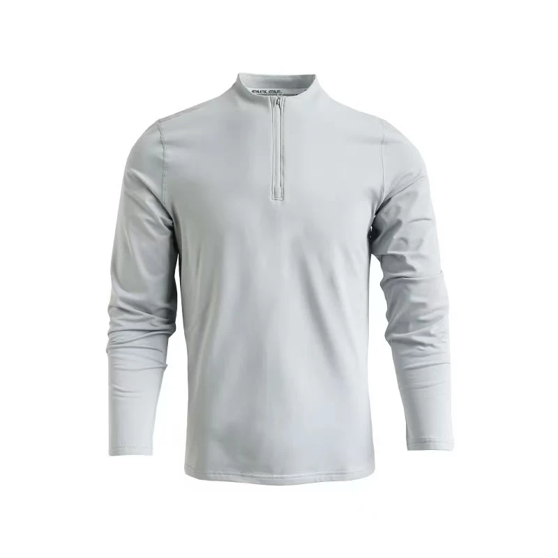 立体剪裁！半拉链训练服！秋冬加绒训练长袖！户外保暖套头卫衣-2458