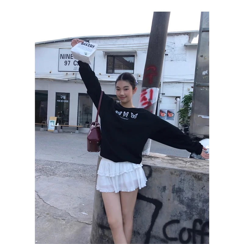 【秋秋清仓】时尚百搭通勤修身卫衣243V2241