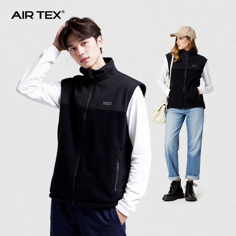 AIR TEX/亚特秋冬电加热男女保暖马甲背心三控十三区智能温控外套