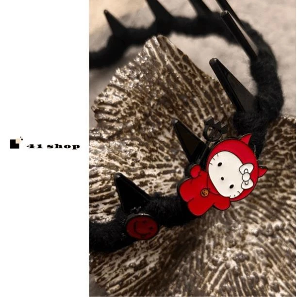 kt黑色发箍高卢顶发箍