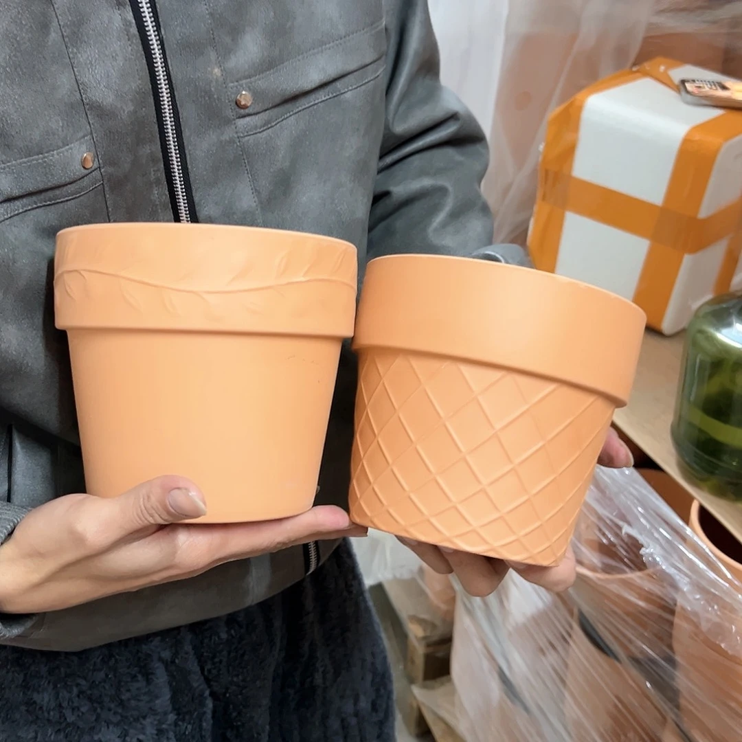 【闪购商品】红陶网格➕橄榄两只16口14高