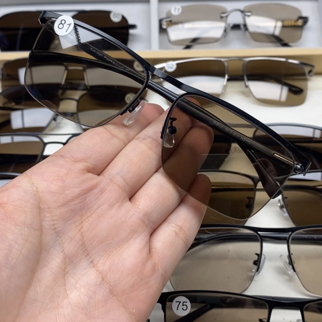 半框款天然水晶石头眼镜81