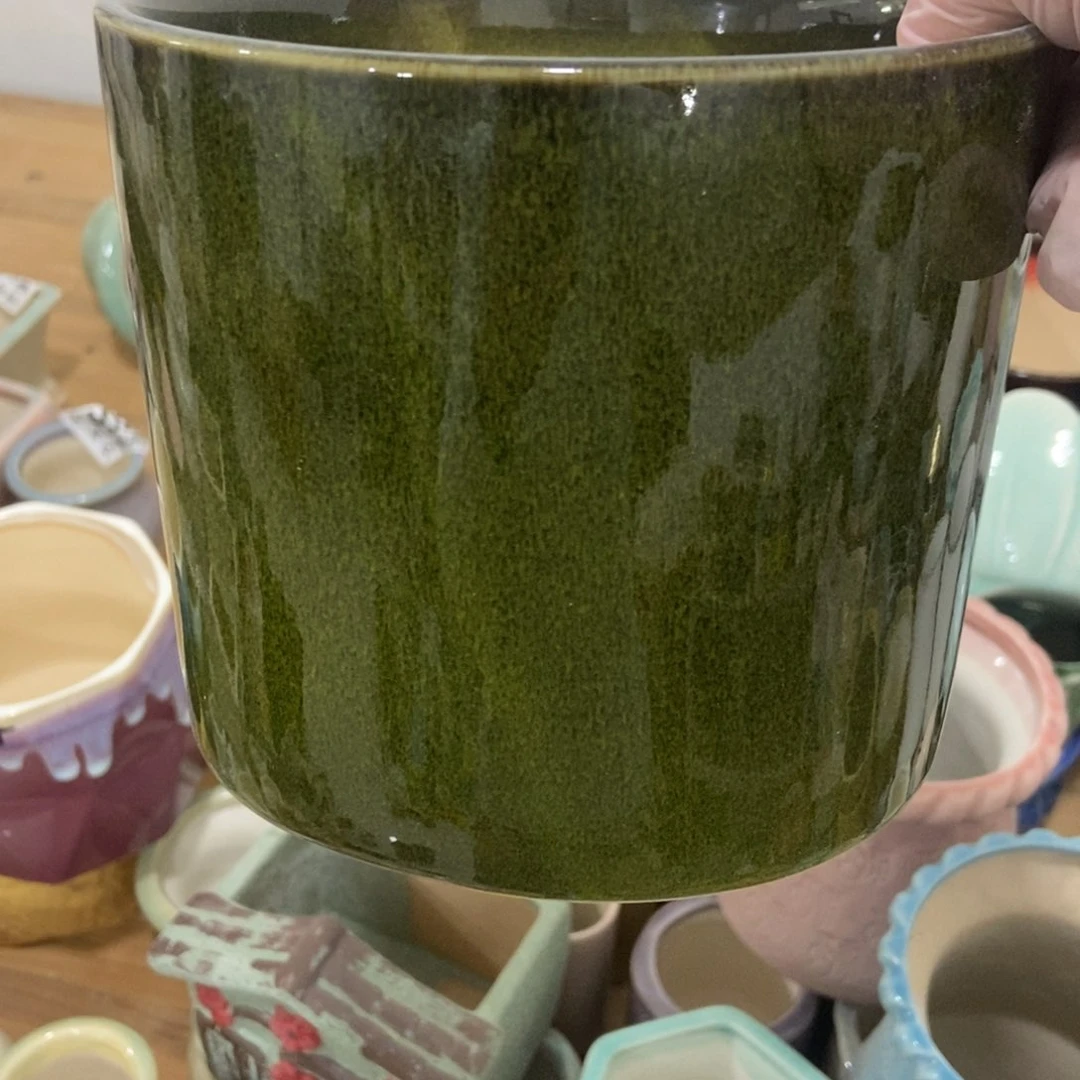 红陶高温陶瓷花盆