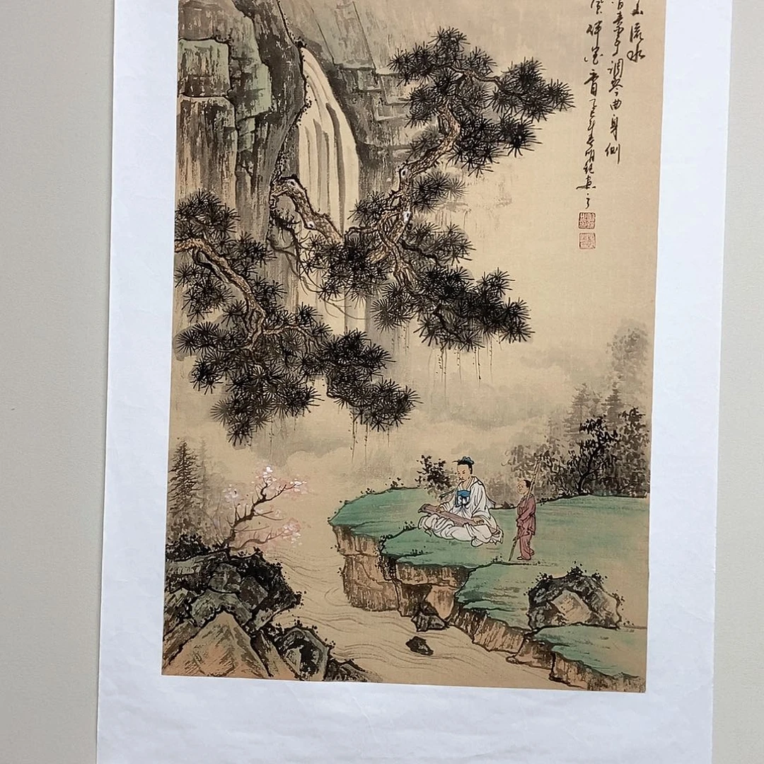 国画明锐四尺三开精品佳作