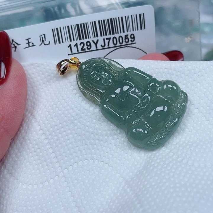 翡翠未镶嵌吊坠(不含链)