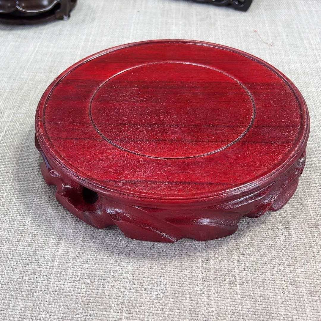 红木底座精雕工艺品