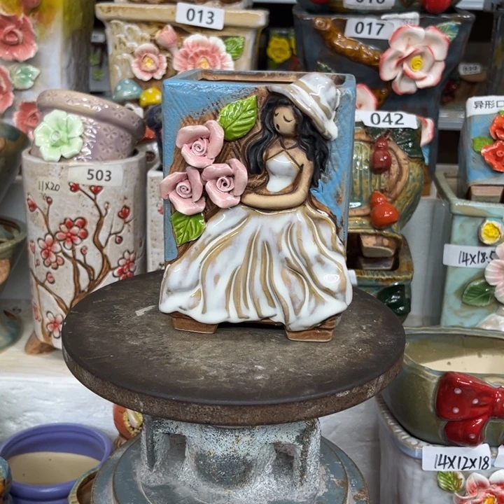 紫砂花盆粗陶材质多肉花盆